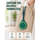 Mey İthalat Askılı Analog Saat Pantolon Kemer Çanta Aksesuarı Yeşil - 0-Kahverengi - 35 - 48 mm