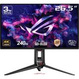 Mey İthalat Asus Rog Swıft PG27UCDM Gamıng 4K Qd-Oled Gsync Uyumlu Hdr 400 3840X2160 0.03MS 240Hz 450CD Dp HDMI USB Vesa 3yıl OLED Care Pro Hdr 99% Dcı-P3 10BIT PD90 W Pivot Monitör
