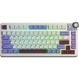 Mey İthalat Aula AU75 3 Modlu Rgb Hot Swap Mekanik Tkl Seiya Switch Kablosuz Makrolu Klavye Bej