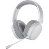 Mey İthalat Aula G7 Pro Tri Mode Kablosuz Rgb Gaming Mikrofonlu Oyuncu Kulaklığı 7.1 Surround Ses 40MM Driver Düşük Gecikme E-Spor Kulaklık Beyaz