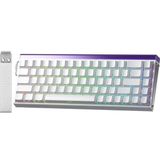 Mey İthalat Aula Hero 68 He Manyetik Klavye Rapid Trigger Black King Switch 8000Hz Rgb Neon Tkl Hot Swap Oyuncu Klavyesi Beyaz