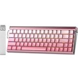 Mey İthalat Aula Hero 68 He Manyetik Klavye Rapid Trigger Black King Switch 8000Hz Rgb Neon Tkl Hot Swap Oyuncu Klavyesi Pembe