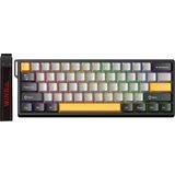 Mey İthalat Aula WIN60 He Max Manyetik Klavye Rapid Trigger Wing Chun Switch 8000Hz Rgb Tkl Hot Swap Oyuncu Klavyesi Sarı