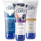 Mey İthalat Avon Care 75 ml Gliserin ve Badem Sütü ile Yabanmersinli El Kremi Paketi Yoğun Nemlendirme