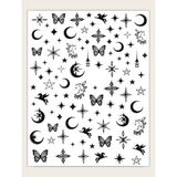 Mey İthalat Ay Yıldız Dizayn Tırnak Sticker Tırnak Etiketi Nail Art JO-1007