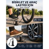 Mey Ithalat® Ayakla Kullanılan Hava Pompası Araç ve Bisiklet Için Uygun Yeni Nesil - Antrasit