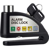 Mey İthalat Babilden PC1505 Alarm Disk Kilidi Seti, Fren Kilidi, Hırsızlığa Karşı Su Geçirmez 110 Db 7 mm Pin 1,5 M Hatırlatma Kablosu Motosikletler Için Scooter Taşıma Çantası