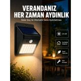 Mey İthalat® Bahçe Ve Dış Mekanlar İçin Güneş Enerjili 20 Led Hareket Sensörlü Lamba Yeni Nesil