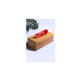 Mey İthalat Bambu Kağıt Peçetelik - Bambu Kağıt Mendil Kutusu - Minimalist Bambu 22 x 19