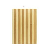 Mey İthalat Bambu Kesme Tahtası – 26X36 cm Metal Kulplu Doğal Ahşap Kesim Panosu, Sebze ve Et Kesme Tahtası, Çizilmez, Hijyenik ve Dayanıklı