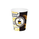 Mey İthalat Bardak; 7 Oz Desenli Kalın Karton, 180 ml Kağıt Bardak Çay ve Kahve Için 100 Adet (180, Mililitre)