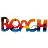 Mey İthalat® Beach Yazılı Parti Gözlüğü Yaza Merhaba Hawaii Show Gözlüğü 19X6 Cm