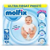 Mey İthalat® Bebek Bezi Ultra Fırsat Paketi 3 Beden 4-9 Kg 108 Adet