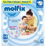 Mey İthalat® Bebek Bezi Ultra Fırsat Paketi 4 Beden 7-14 Kg 100 Adet