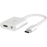 Mey İthalat Belkin Rockstar™ 3,5 mm Ses + Usb-C® Şarj Adaptörü, Usb-C 60W Güç Dağıtımlı Kulaklık Adaptörü iPhone 15, iPad Pro, Galaxy, Note, Google Pixel, Lg, Sony Xperia ve Daha Fazlası Için Hızlı Şarj - Beyaz