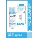 Mey İthalat Bepanthol Derma Yoğun Nemlendirici Gece Yüz Bakım Kremi 50ML & 5 Adet Yoğun Nemlendirici Losyon 10 ml