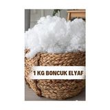 Mey İthalat Beyaz %100 Boncuk Elyaf 1 Kg; Yastık, Yorgan ve Oyuncak Dolgu Malzemesi - 10 cm - Çok Renkli