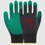 Mey Ithalat® Beybi PL17 Flex Likralı Ipten Örme Lateks Eldiven No:9 Yeşil - Renkli
