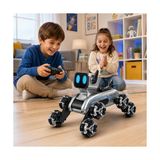 Mey İthalat Bilekten Kontrol ve Uzaktan Kumandalı 8 Teker 2.4g Şarjlı Köpek Araba, Işıklı Müzikli Robot Dog Stunt Araç, Akıllı Yürüyüşlü Akrobatik Oyuncak JIN-2950-1 - Çok Renkli