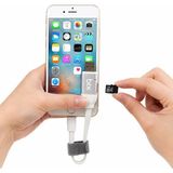 Mey İthalat Bix HI-D72 Idata Pro Micro Sd Kart Okuyuculu iPhone Şarj Kablosu