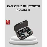 Mey İthalat® Bluetooth 5.1 M10 Tws Kulaklık Ergonomik Tasarım Yüksek Ses Kaliteli