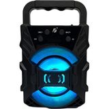 Mey İthalat Bluetooth Hoparlör Taşınabilir Ses Bombası LED Işıklı Extra Bass Ses Radyolu Speaker Sd Kart-Usb