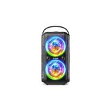 Mey İthalat Bluetooth Hoparlör, W-Kıng 80W Taşınabilir Kablosuz Hoparlör Kutusu Müzik Kutusu, Güçlü Bas, Güçlü 105DB Ses, Karışık Renkli LED Işıkları, USB Çalma, 24 Saat Çalma Süresi