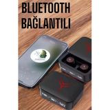 Mey İthalat® Bluetooth Kulaklık Powerbank Özelliği Yüksek Ses Kaliteli Tws Kulaklık