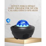 Mey İthalat® Bluetooth & Usb Müzik Çalar Gece Lambası – 50 M² Kapsama, Uzaktan Kumanda