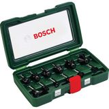 Mey İthalat Bosch Accessories 12 Parçalı Sert Metal Freze Seti (Ahşap Için, Çap Şaft 8 Mm, Üst Freze Aksesuarı)
