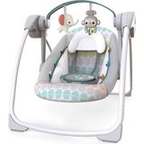 Mey İthalat Bright Starts Bebek Salıncağı, Uyarlanabilir Hız, Kumaş Oyuncaklar, Müzik, Çıkarılabilir Oyuncak Barı, 0-9 Ay 3-9 kg (Tuhaf Vahşi) ile Portatif Otomatik 6 Vitesli
