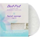 Mey İthalat Buf-Puf Dermatolog Tarafından Geliştirilen Düzenli Yüz Süngeri, Kırılmaya ve Siyah Noktalara Neden Olan Derin Kirleri ve Makyajı Giderir, Yeniden Kullanılabilir, Peeling Yapan, Beyaz, 1 Adet