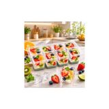 Mey İthalat Büyük Boy 8'li Silikon Buz Kalıbı Kolay Çıkarılabilir Yapışmaz Kare Buz Kalıbı Kokteyl Sunum Et Tavuk Suyu Için Buz Kalıbı 50X50 mm - 10 x 10 cm