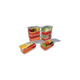 Mey İthalat Buzdolabı Saklama Kabı, Kendinden Kapaklı Derin Dondurucu Kabı, Buzluk Kutusu, Dolap Organizeri, Mutfak Düzenleyici, Bpa Free (10, Şeffaf, 2000 Ml)