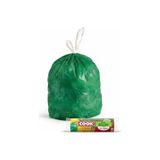 Mey İthalat Büzgülü Orta Boy Çöp Torbası 55 x 57 Cm, 30 Yaprak, Çam Kokulu, Yeşil