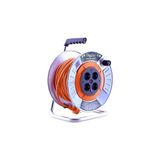 Mey İthalat Bylion IP20 Metal Makaralı 4 Prizli Uzatma Kablosu 3x2.5 mm Cca Kablo 30 Metre Termal Sigortalı