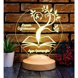 Mey İthalat Canım Öğretmenim 3D LED Lamba - Öğretmene Kişiye Özel, Mezuniyet ve Öğretmenler Günü Için Hediye Fikri