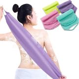 Mey İthalat Canıpha 4 Adet Saplı Peeling Sırt Fırçası, Naylon Sırt Peeling Uzatılmış Uzunluk Sırt Pulları, Esnek Peeling Bezi, Çekme Kayışı, Duş Temizleyici, Kadınlar ve Erkekler Için Cilt Masajları