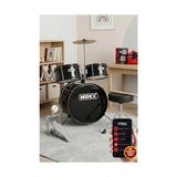 Mey İthalat CD300X-BK Akustik Çocuk Baterisi Davul Seti, 5-14 Yaş Için Full Set - Çok Renkli