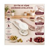 Mey İthalat Çekirdek Çıkartıcı, Her Boya Uygun Yeşil Zeytin Vişne Kiraz Çekirdeği Ayıklayıcı Boşaltıcı