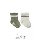 Mey Ithalat® Çemberli Kaymaz Soket Çorap 2'li BS10125 Nil Ekru