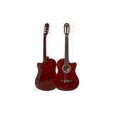 Mey İthalat CG-395BR Kahve Renk Kesik Klasik Gitar 4/4 Yetişkin Boy Sap Ayarlı Full Set - Çok Renkli