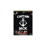 Mey İthalat Christmas Sketch Book: Captaın Jack Funny Birthday Personalized Name Boat Gift, 120 Pages Help You Design Your Ideas Size 8.5 x 11 Inches Sketchbook