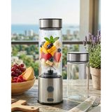 Mey İthalat® Çift Cam Hazneli Blender 16500 RPM Buz Kırıcı Taşınabilir Blender