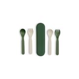 Mey İthalat Citron Citron Bio-Based 2'li Çatal Kaşık Takımı ve Kutusu - Green/cream 1196953