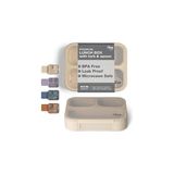 Mey İthalat Citron Citron Çatal ve Kaşıklı Bento Beslenme Kutusu Seti - Beige 1061015