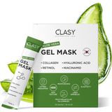 Mey İthalat Clasy Care Aloe Vera Jel Maske - Kolajen ve Retinol ile Nemlendirici Yüz Maskesi - Güneş Yanığına Karşı Ferahlatıcı Bakım - Seyahat Boyu