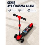 Mey İthalat Çocuklar Için 3 Tekerlekli Scooter Ayarlanabilir Gidonlu Eğlenceli Sürüş Aracı - Ahşap