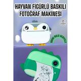 Mey İthalat® Çocuklar Için Fotoğraf Makinesi Anlık Baskı Makinesi Hd Görüntü Kalitesi