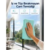 Mey İthalat® Çok Amaçlı Mikrofiber Cam Bezi Cam Ayna Duşakabin Ve Parlak Yüzey Temizlik Bezi Vitrin